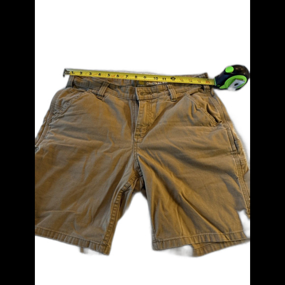 Carhartt Rugged Flex Original Fit Work Women's Short Brown Size 8 - Picture 1 of 9